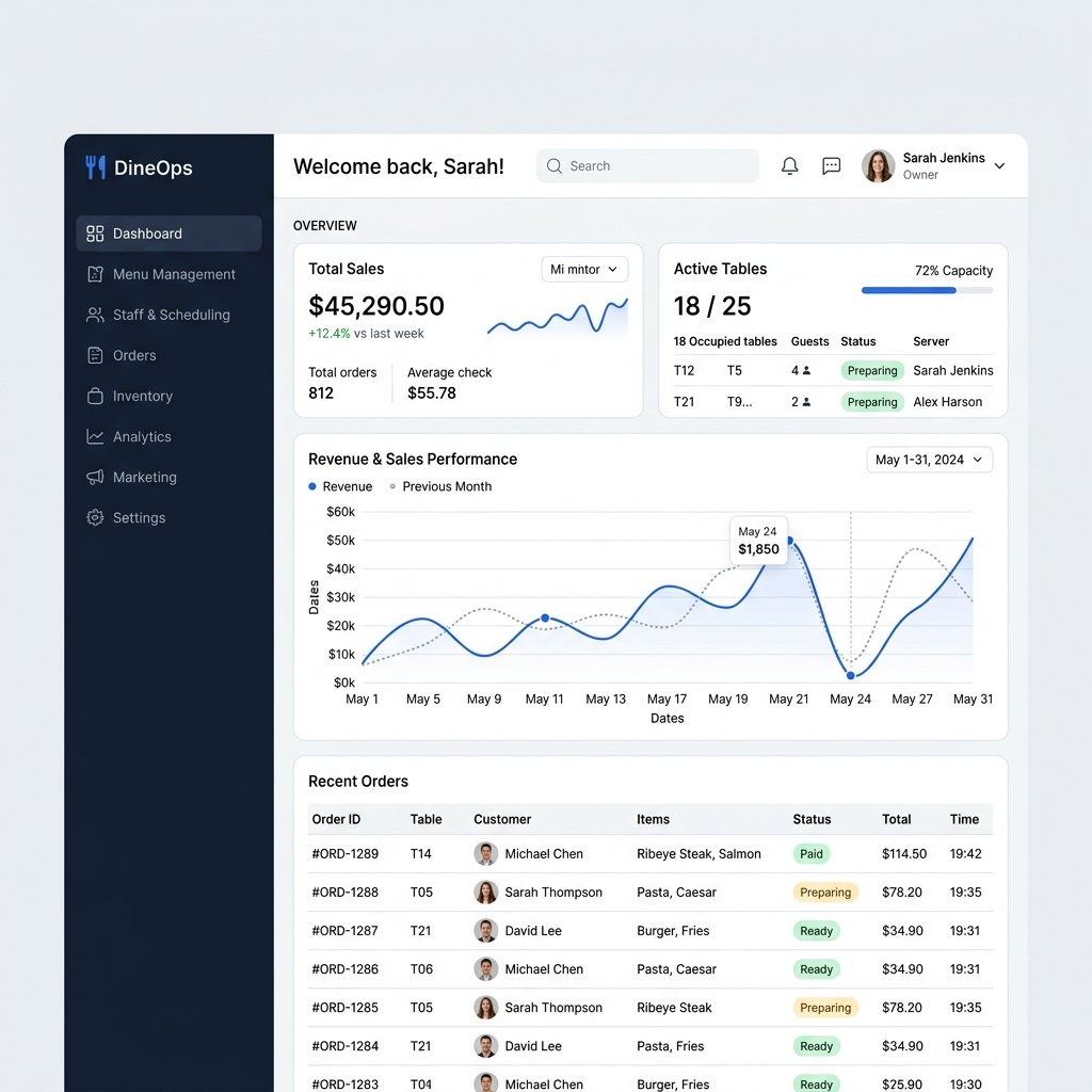 Owner Dashboard UI